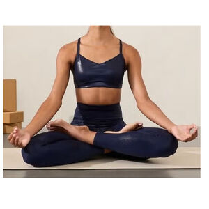 New Athleta Sports Bra Medium Blue‎ Light Impact Simone Biles Vital Shine